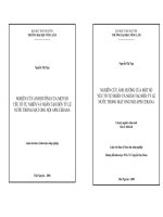 NGHIÊN CỨU ẢNH HƯỞNG CỦA MỘT SỐ YẾU TỐ TỰ NHIÊN VÀ NHÂN TẠO ĐẾN TỶ LỆ NƯỚC TRONG MẬT ONG NỘI APIS CERANA