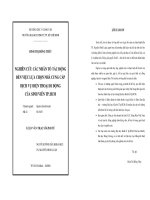 NGHIÊN CỨU CÁC NHÂN TỐ TÁC ĐỘNG ĐẾN VIỆC LỰA CHỌN NHÀ CUNG CẤP DỊCH VỤ ĐIỆN THOẠI DI ĐỘNG CỦA SINH VIÊN TP.HCM