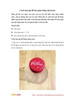 Cách làm giá đỗ đơn giản bằng chai nước