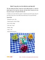 Cách làm bánh Trung thu rau câu nhân hoa quả