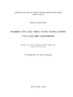 Nghiên cứu cấu trúc vùng năng lượng của vật liệu graphene 