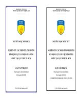 Nghiên cứu các nhân tố ảnh hưởng đến động lực làm việc của công chức tại cục thuế thành phố Hố Chí Minh