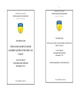 Nâng cao sự gắn bó của người lao động tại công ty dầu thực vật Cái Lân