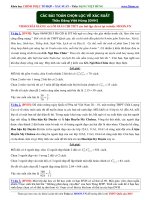 Các bài toán chọn lọc về Tổ hợp  Xác suất