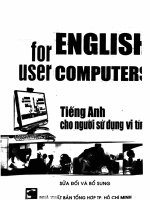Ebook english for user computers   tiếng anh cho người sử dụng vi tính (phần 1)