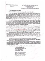 Đề thi thử THPT Quốc gia môn Ngữ văn năm 2016 tỉnh Hà Nam