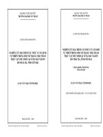 NGHIÊN CỨU ĐẶC ĐIỂM CẤU TRÚC VÀ TÁI SINH TỰ NHIÊN TRONG MỘT SỐ TRẠNG THÁI THẢM THỰC VẬT THỨ SINH TẠI VÙNG ĐẦU NGUỒN HỒ THÁC BÀ, TỈNH YÊN BÁI