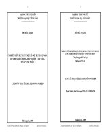 NGHIÊN CỨU ĐỀ XUẤT MỘT SỐ NỘI DUNG CƠ BẢN QUY HOẠCH LÂM NGHIỆP HUYỆN TAM ĐẢO  TỈNH VĨNH PHÖC