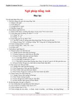 Grammar  Ngữ pháp tiếng Anh