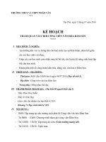 kế hoạch tham quan đầm sen