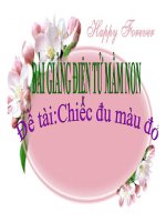 Bài giảng điện tử mầm non lớp Mầm đề tài Chiếc đu màu đỏ