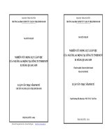 Nghiên cứu động lực làm việc của người lao động tại công ty TNHH MTV xi măng Quang Sơn