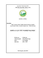 Thực trạng pháp triển kinh tế hộ gia đình tại xã bản công   huyện trạm tấu   tỉnh yên bái 
