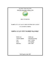 Nghiên cứu cấu tạo và một số tính chất cơ bản của gỗ rừng trồng