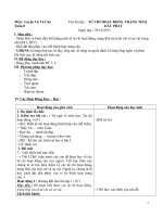 LTC Tuần 8 Từ CHỈ HOẠT ĐỘNG, TRẠNG THÁI, DẤU PHẨY