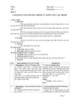 Giáo án tin 8 năm 2016