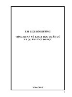 Giáo trình khoa học quản lý giáo dục