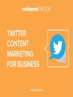 Ebook tổng quan về  twitter content