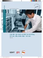 Lắp đặt, vận hành và kiểm tra hệ thống khí nén, điều khiển điện - khí nén