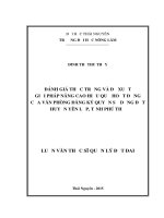 Đánh giá thực trạng và đề xuất giải pháp nâng cao hiệu quả hoạt động của văn phòng đang ký quyền sử dụng đất huyện yên lập, tỉnh phú thọ 