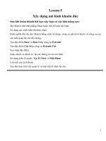 Lesson 5 Xây dựng mô hình khuôn đúc
