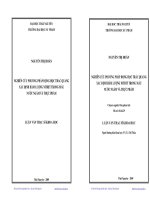 NGHIÊN CỨU PHƯƠNG PHÁP ĐỘNG HỌC TRẮC QUANG XÁC ĐỊNH HÀM LƯỢNG NITRIT TRONG MẪU NƯỚC NGẦM VÀ THỰC PHẨM