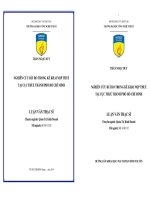 Nghiên cứu rủi ro trong kê khai nộp thuế tại cục thuế tại cục thuế thành phố Hồ Chí Minh