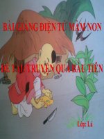 Bài giảng điện tử mầm non lớp Lá đề tài Truyện quả bầu tiên