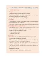 PHÂN TÍCH BÀI THƠ TRÀNG GIANG (HUY CẬN)  đạt điểm 10 môn văn