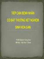 Tiếp cận bệnh nhân có bất thường xét nghiệm sinh hóa gan