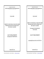 Nghiên cứu nguồn nhân lực ở khu công nghiệp Đình Trám, Tỉnh Việt Yên Bắc Giang thực trạng và giải pháp