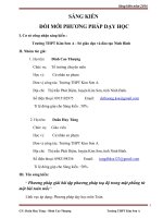 skkn phương pháp giải bài tập phương pháp toạ độ trong mặt phẳng từ một bài toán mốc 