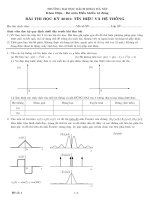 BÀI THI HỌC KỲ 20101: TÍN HIỆU VÀ HỆ THỐNG