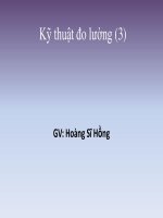 kỹ thuật đo lường 3 - What is a sensor ?