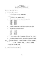 Chương 7 Rủi ro và lợi nhuận