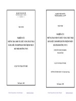 NGHIÊN CỨU NHỮNG THAY ĐỔI VỀ CHỨC NĂNG THẤT TRÁI BẰNG SIÊU ÂM DOPPLER TIM Ở BỆNH NHÂN ĐÁI THÁO ĐƢỜNG TYP 2