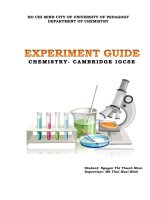 Experiment guide chemistry cambridge igcse 