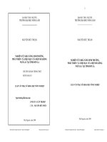 NGHIÊN CỨU KHẢ NĂNG SINH TRƢỞNG, PHÁT TRIỂN VÀ CHỊU HẠN CỦA MỘT SỐ GIỐNG NGÔ LAI TẠI TỈNH SƠN LA
