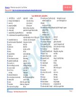 từ vựng lớp 12 thông dụng