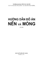 Hướng dẫn làm đồ án môn học nền móng phần 1