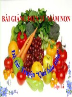 Bài giảng điện tử mầm non lớp Lá đề tài Truyện quả bầu tiên