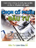 Hướng dẫn lựa chọn CP trên TTCK Mỹ (An Quách)