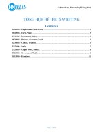 TỔNG hợp đề IELTS WRITING