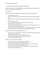 lesson plan access 2 how to speak english in pair