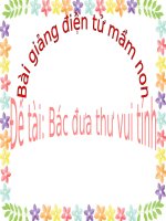 Bài giảng điện tử mầm non lớp Chồi đề tài âm nhạc Bác đưa thư vui tính