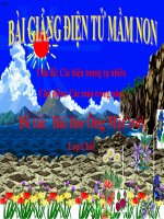 Bài giảng điện tử mầm non lớp Chồi đề tài bài thơ Ông mặt trời