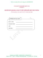 KHOANG CACH TU 1 DIEM DEN MAT PHANG