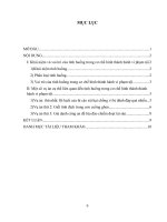 Bài lớn tội phạm học đề 12: Trình bày về tình huống và liên hệ với một số vụ án trong việc giải thích nguyên nhân làm phát sinh tội phạm