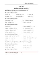 BÀI TẬP LƯỢNG GIÁC LỚP 11