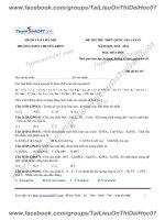 Đề thi thử 2016 môn hóa trường thpt chuyên KHTN hà nội lần 4 